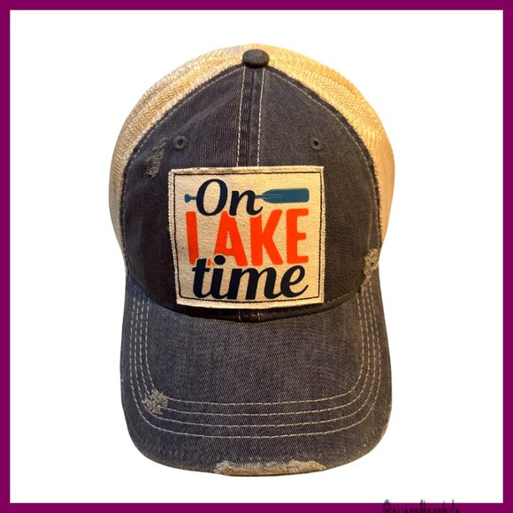 Unisex Distressed Mesh Trucker Hat Adjustable Snapback Funny Saying